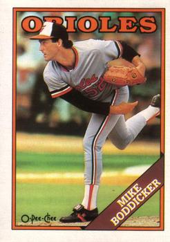 1988 O-Pee-Chee Baseball Cards 281     Mike Boddicker
